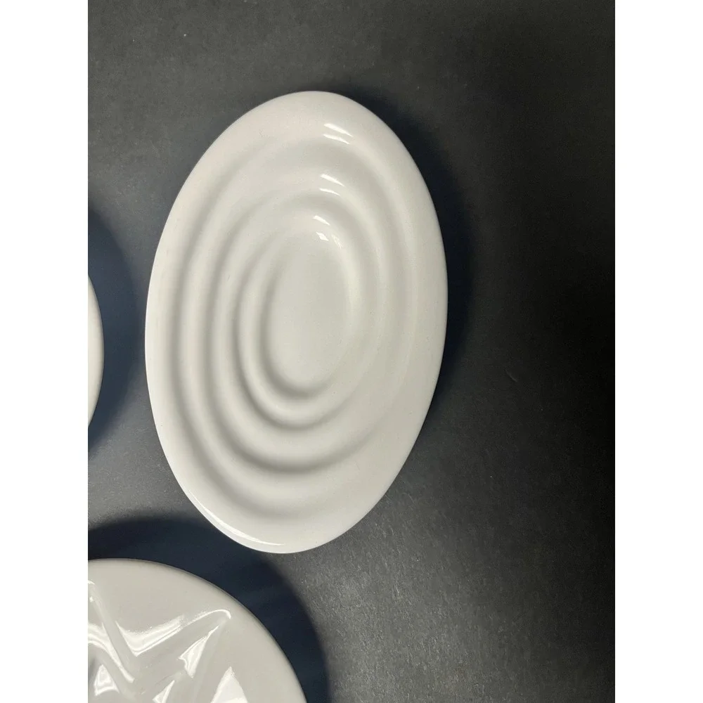 3 Terraced Oval Round Olive Oil Dipping Dishes Dalla Piazza Switzerland Modern